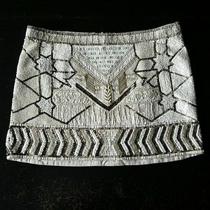 All Saints Newaz Hand Embellished Skirt